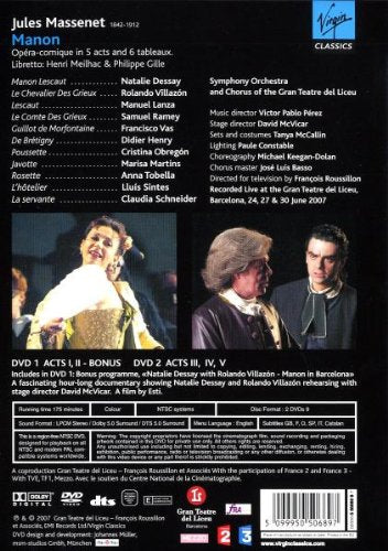 Massenet Manon Villazon Mcvica (Bilingual) - DVD (Used)