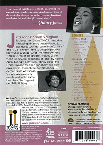 Jazz Icons: Sarah Vaughan Live in '58 & '64 [Import]