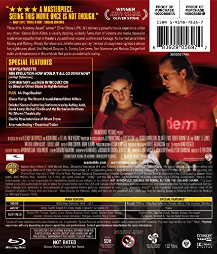 Natural Born Killers (Original Uncut Edition) (Director's Cut) - Blu-Ray