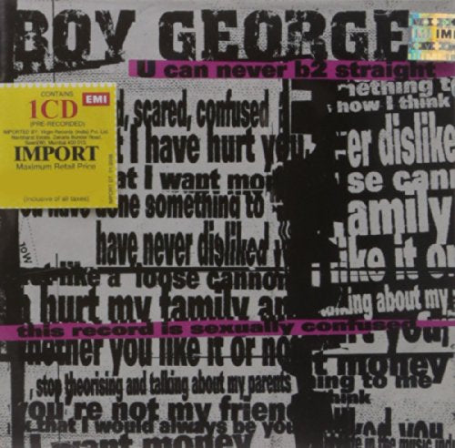 Boy George / U Can Never B 2 Straight - CD (Used)