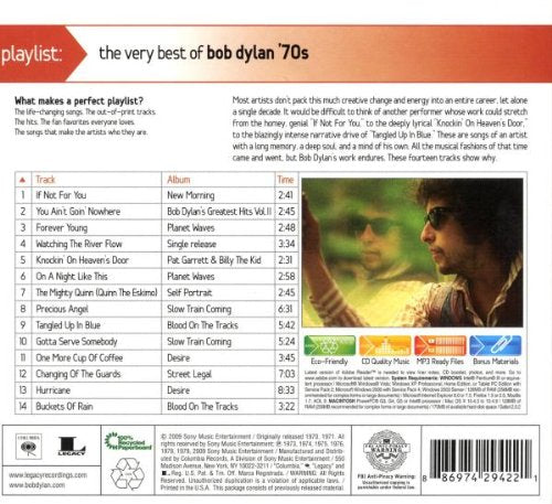 Playlist: The Very Best Of Bob Dylan : 1970'S