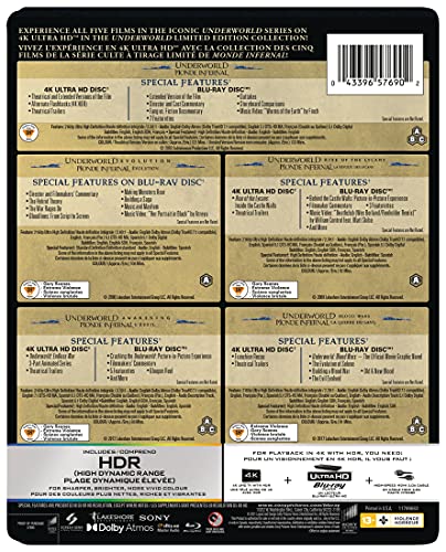 Underworld / Ultra HD Complete Collection - 4K/Blu-Ray