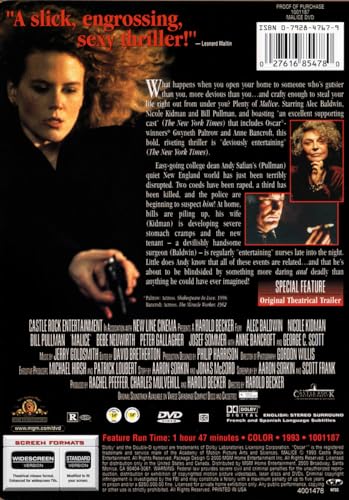 Malice (Widescreen/Full Screen) (Sous-titres français)