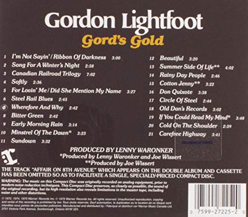 Gordon Lightfoot / Gord's Gold - CD (Used)