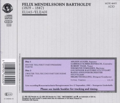 Mendelssohn : Elijah