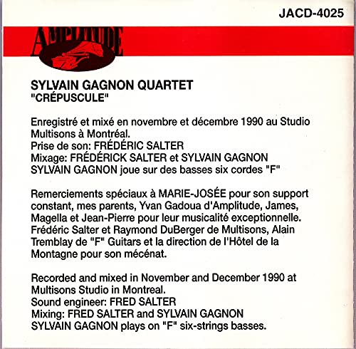 Sylvain Gagnon / Crepuscule - CD (Used)
