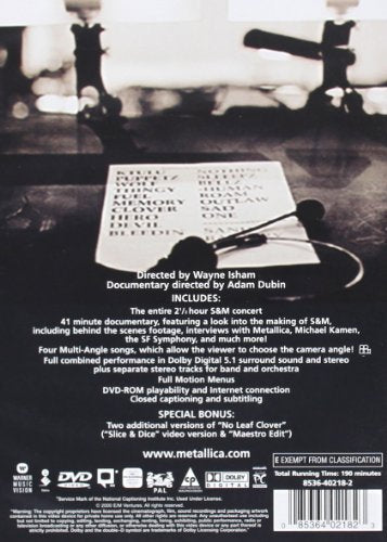 Metallica: S&M (Full Screen) - DVD (Used)