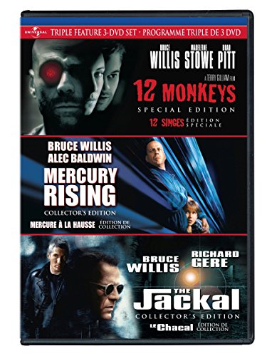Bruce Willis Triple Feature (12 Monkeys / Mercury Rising / The Jackal) - DVD