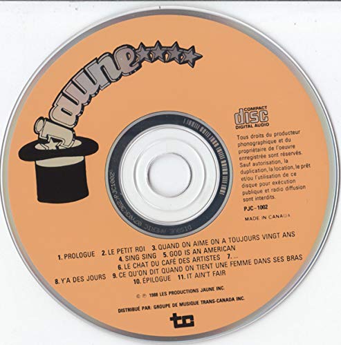 Jaune - 1988 - (Canada - Reissue) - CD