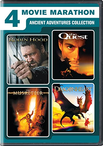 4 Movie Marathon: Ancient Adventures Collection (Robin Hood / The Quest / The Musketeer / Dragonheart) - DVD (Used)