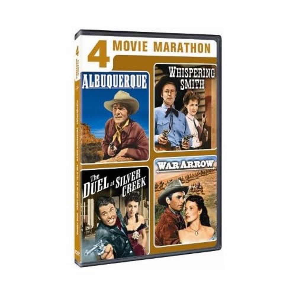 4-Movie Marathon: Classic Westerns (Albuquerque / Whispering Smith / The Duel at Silver Creek / War Arrow) - DVD