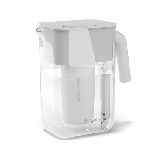 Culligan with ZeroWater Technology 12-Cup Water Filter Pitcher – Includes 5-Stage Advanced Water Filter, IAPMO Certified to Reduce Lead, Total PFAS (Forever Chemicals), Mercury, Fluoride, and Chlorine 🍁 All In One Marketplace Canada