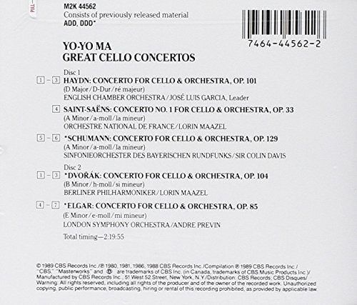 Great Cello Concertos