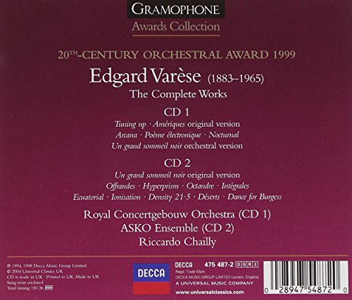 Orch WRKS (Comp)/Chailly DGR2