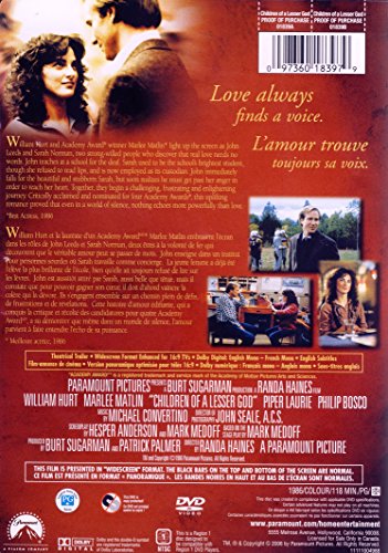 Children of a Lesser God (Widescreen) (Bilingual) [Import]