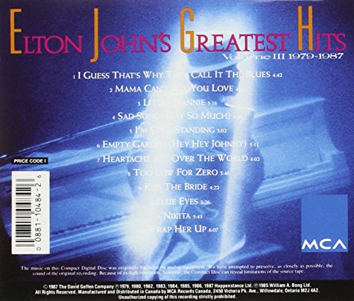 Elton John / Elton John's Greatest Hits, Vol. 3: 1979-1987 - CD (Used)