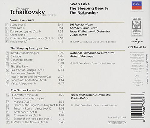 Tchaikovsky: Swan Lake, Sleeping Beauty, The Nutcracker - Ballet Suites