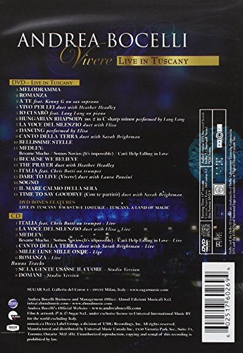 Andrea Bocelli / Vivere: Live in Tuscany - DVD (Used)