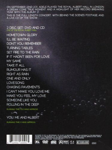 Adele / Live At The Royal Albert Hall - DVD (Occasion)