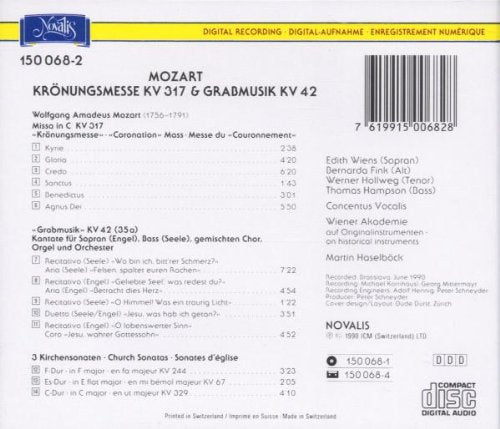 Krönungsmesse / Grabmusik