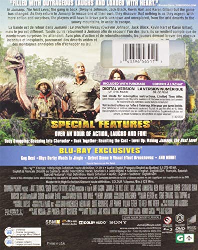 Jumanji: The Next Level [Blu-ray] (Bilingual)