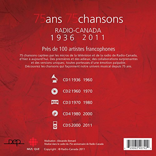 75 ans 75 chansons / Radio-Canada 1936-2011 - CD (Used)