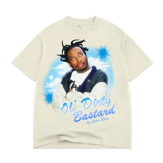 Color Bars x Ol’ Dirty Bastard 'Airbrush' Premium Heavyweight Tee - Cream