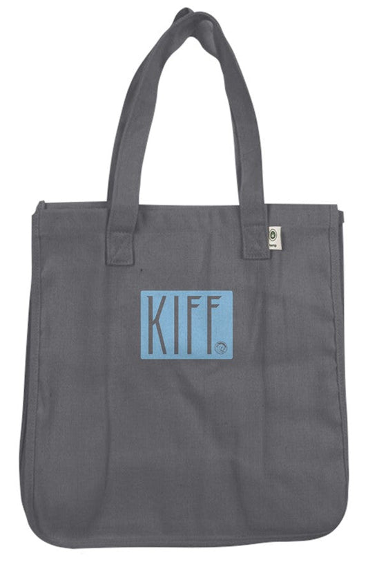 Sac fourre-tout Kiff Hemp Market - Charbon/Bleu