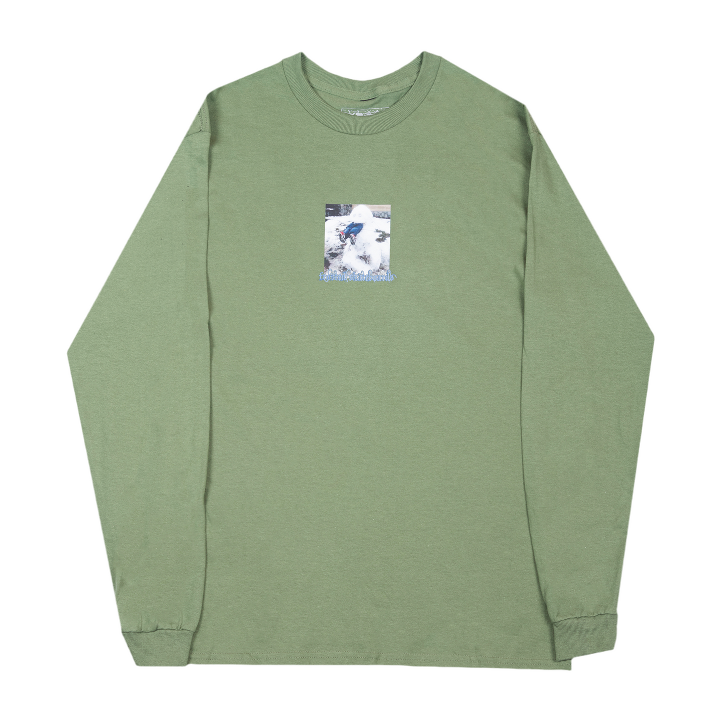 Frosted Skateboards 'Snowman Graphic' L/S - Forest Green