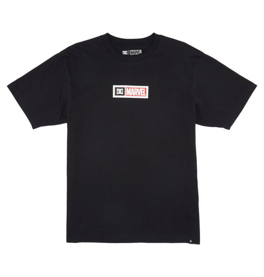 DC Shoes x Marvel 'Deadpool Box Logo' Tee - Black