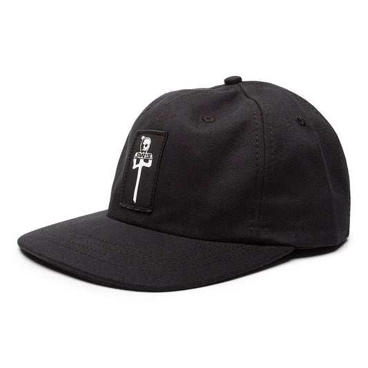Red Dragon x Skull Skated CDN 'Unstructured' Snapback Swayed Cap - Black
