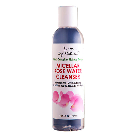 EAU MICELLAIRE NETTOYANTE À LA ROSE BY NATURE 6 OZ