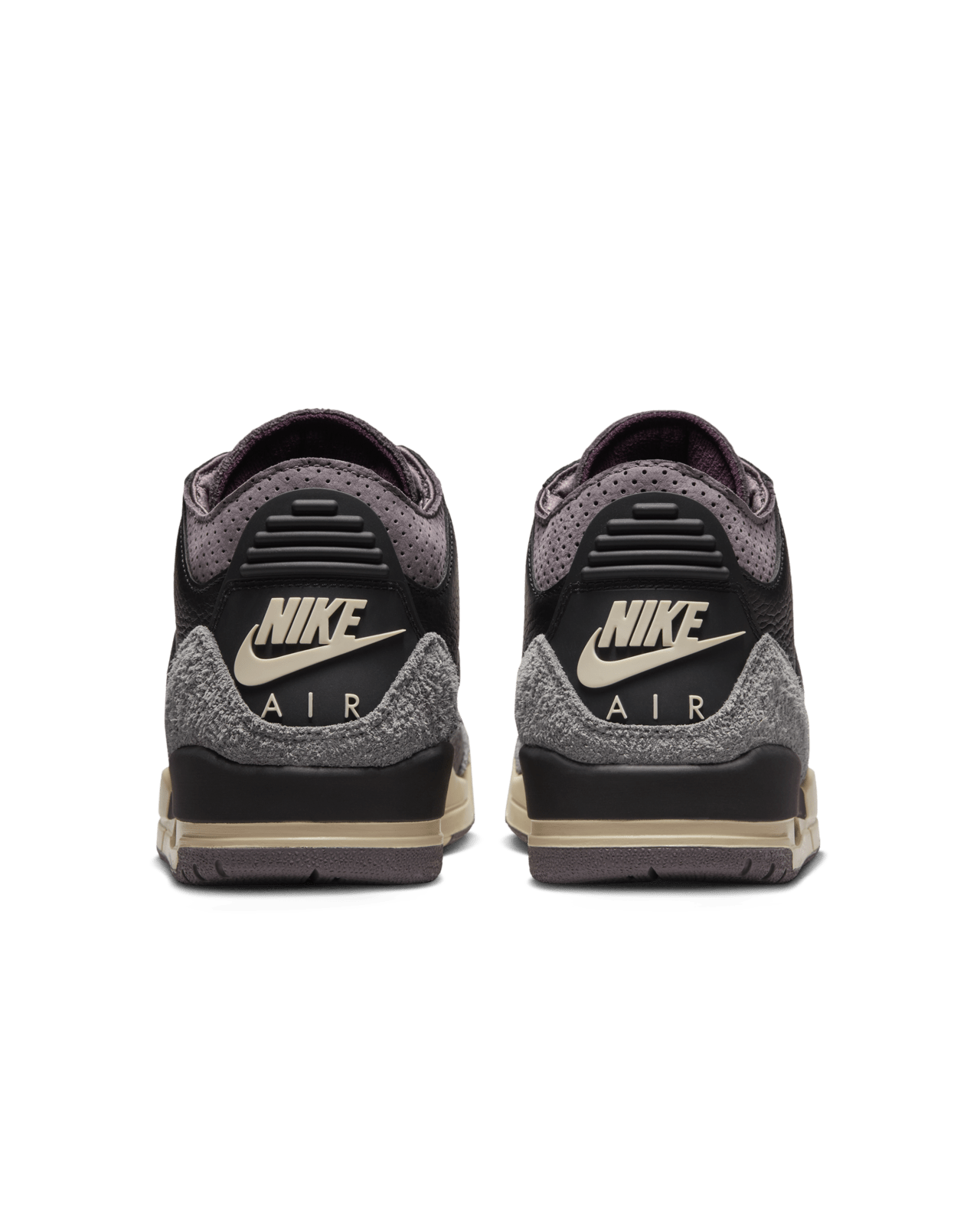 Nike x A Ma Maniére 'Air Jordan 3' Shoes - Black/Flat Pewter