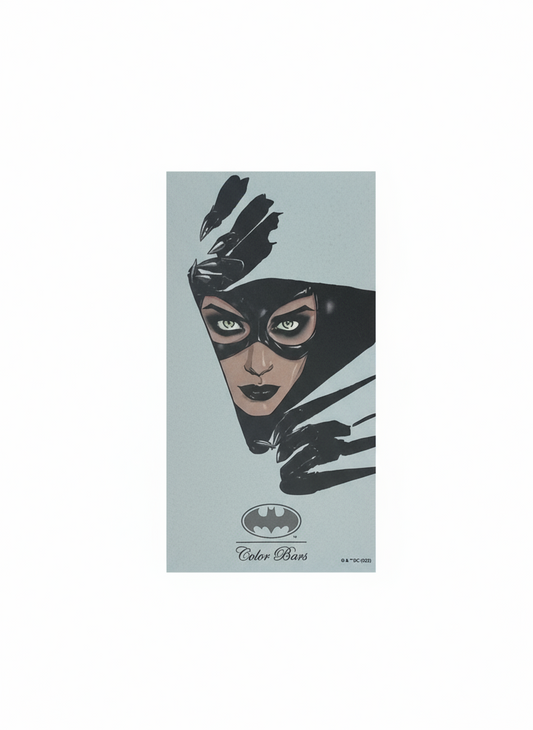 Color Bars x Batman 'Cat Woman' Sticker - Pale Blue