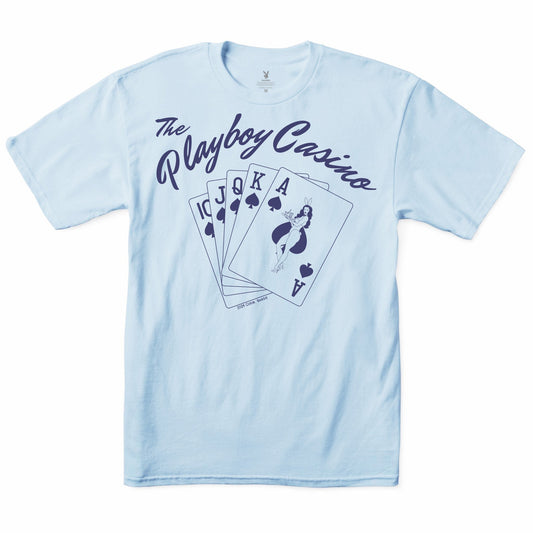 Color Bars X Playboy 'Casino' Tee - Light Blue