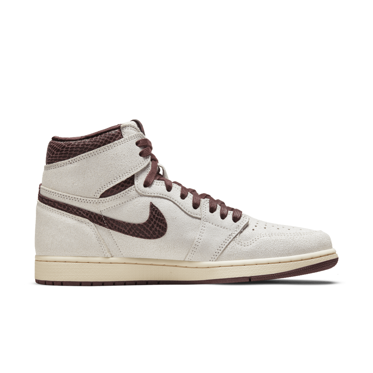 Nike x A Ma Maniére 'Air Jordan 1' Shoes - Sail/Burgundy