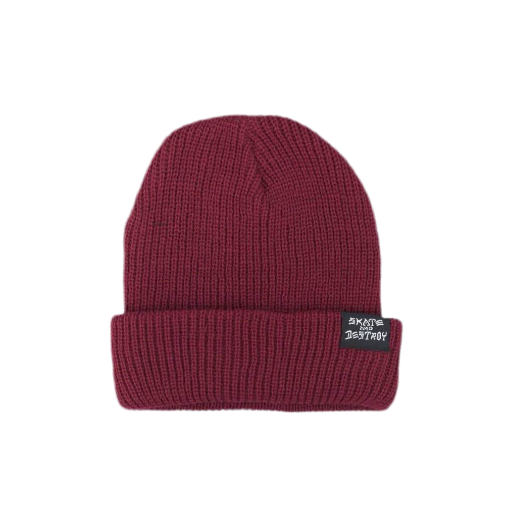 Thrasher 'Skate And Destroy' Beanie - Burgundy