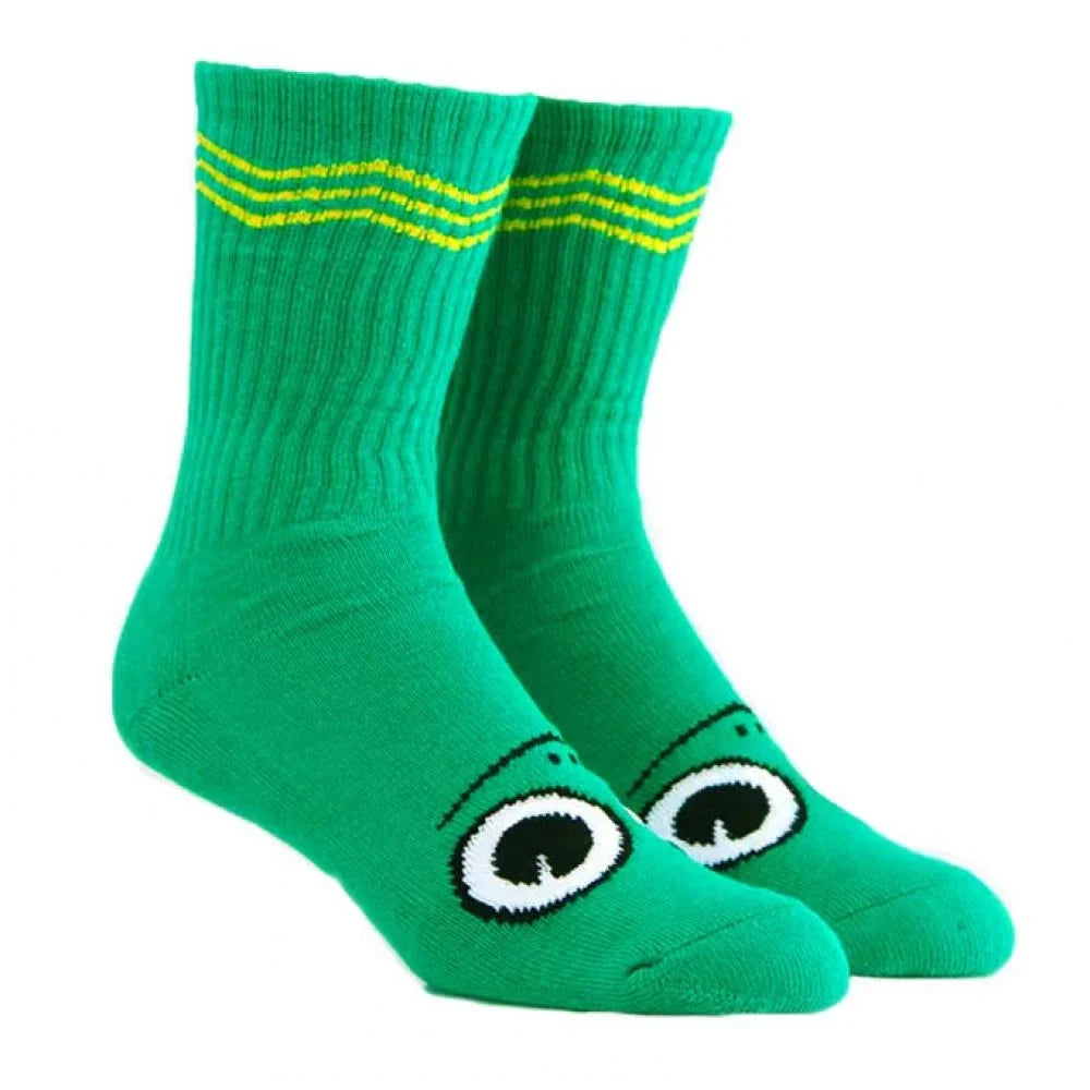Toy Machine 'Turtle Boy' Crew Socks - Green