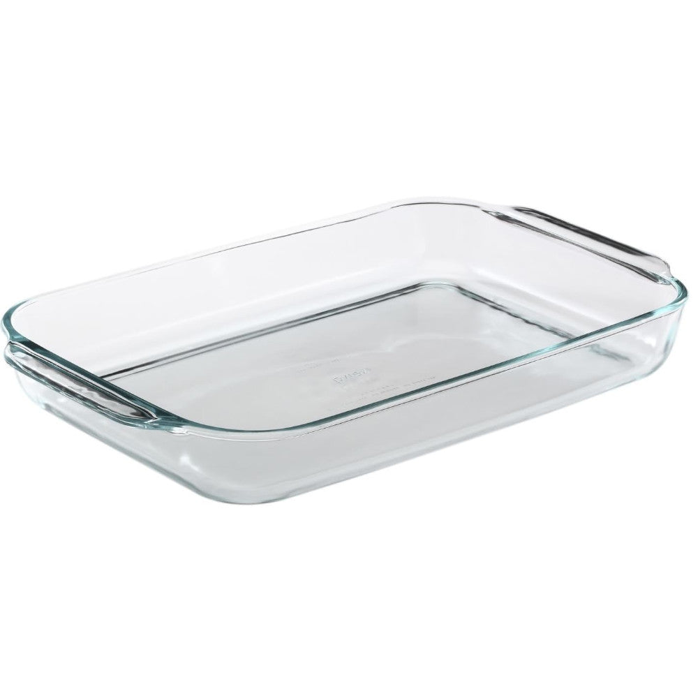 PYREX 6001040 Bakeware 4.8 Quart Oblong Baking Dish, Clear