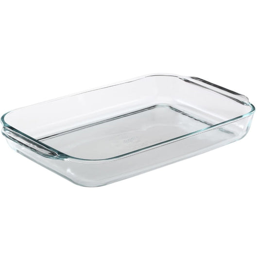 PYREX 6001040 Bakeware 4.8 Quart Oblong Baking Dish, Clear