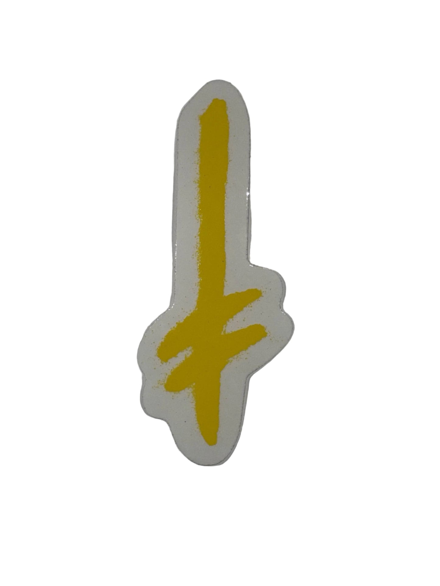 Deathwish 'Gang Logo' Sticker - Yellow
