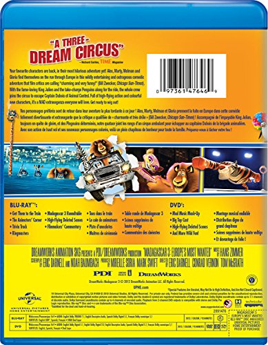 Madagascar 3: Bons baisers d'Europe - Blu-Ray/DVD
