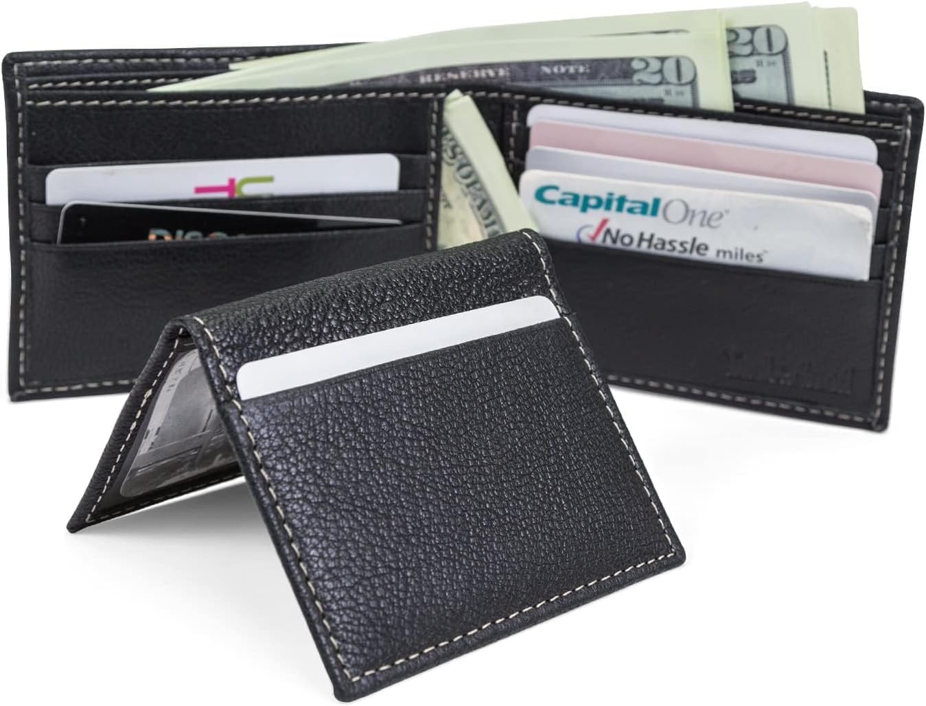 Timberland Men's Leather RFID Blocking Wallet – Genuine Leather Passcase Bifold