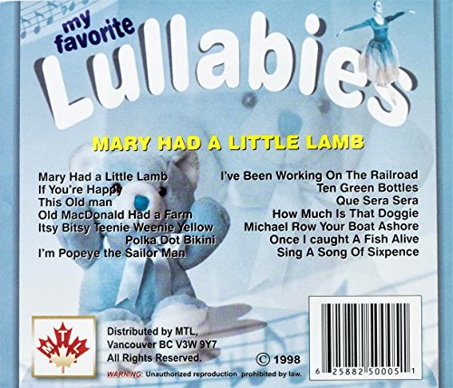 MY FAVORITE LULLABIES MARY HAD A LITTLE LAMB