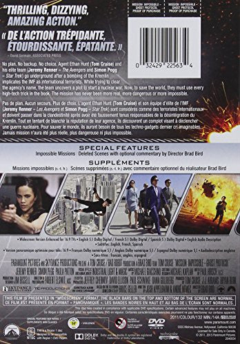 Mission : Impossible - Protocole Fantôme - DVD (Occasion)