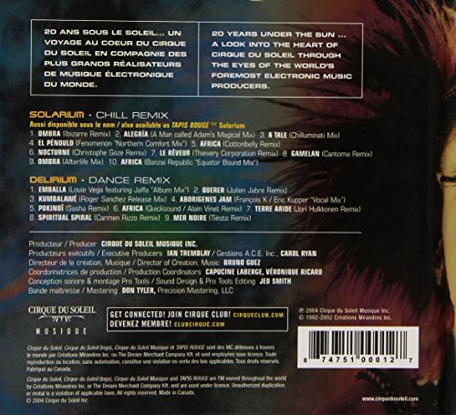 CIRQUE DU SOLEIL / Solarium Delirium - CD (Used)