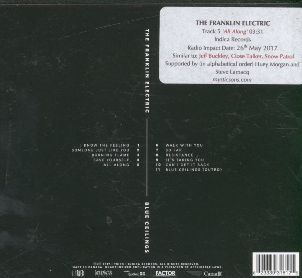 The Franklin Electric / Blue Ceilings - CD (Used)