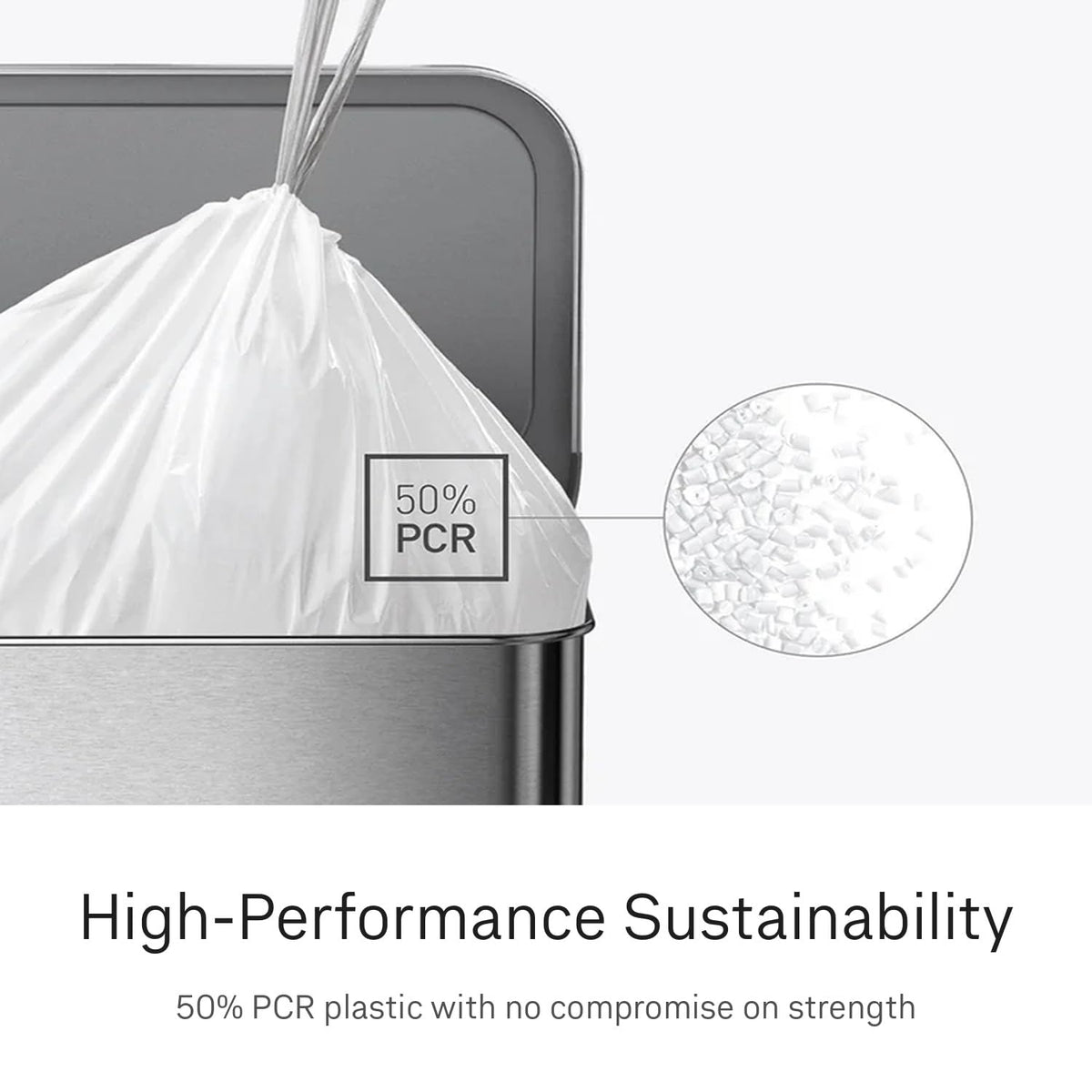 simplehuman Code R 100 Count, Dispenser Pack Custom Fit Liners, Drawstring Trash Bags, 10L / 2.6 Gallons, White 🍁 All In One Marketplace Canada