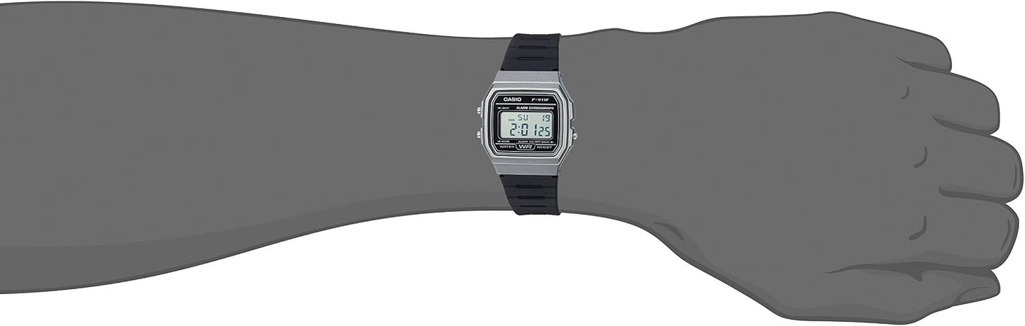 Casio F91W Digital Watch – Water Resistant, LED Light, 7-Year Battery
