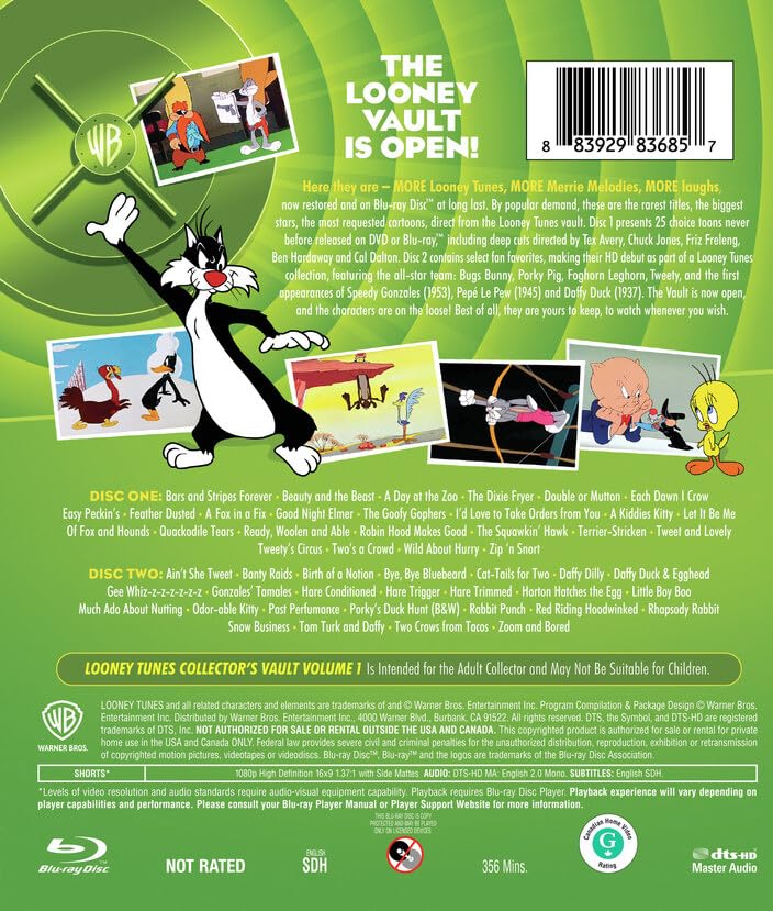 Looney Tunes: Collector's Vault, Vol. 1 - Blu-Ray